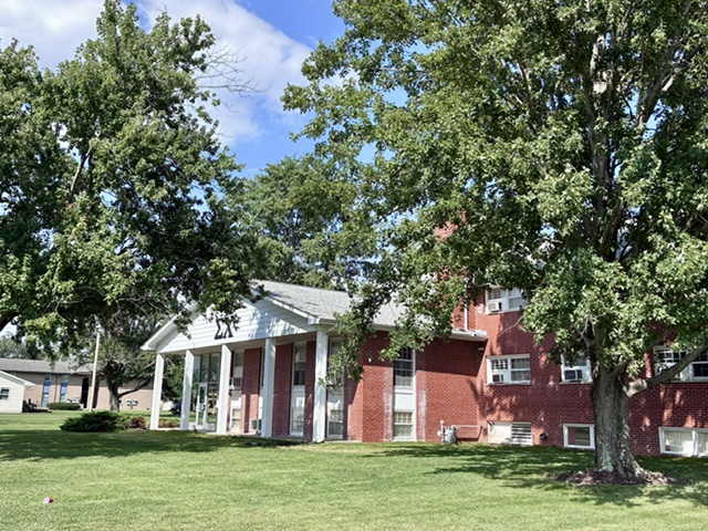 The Eta Mu chapter house at 2103 12th Street in Charleston, Illinois