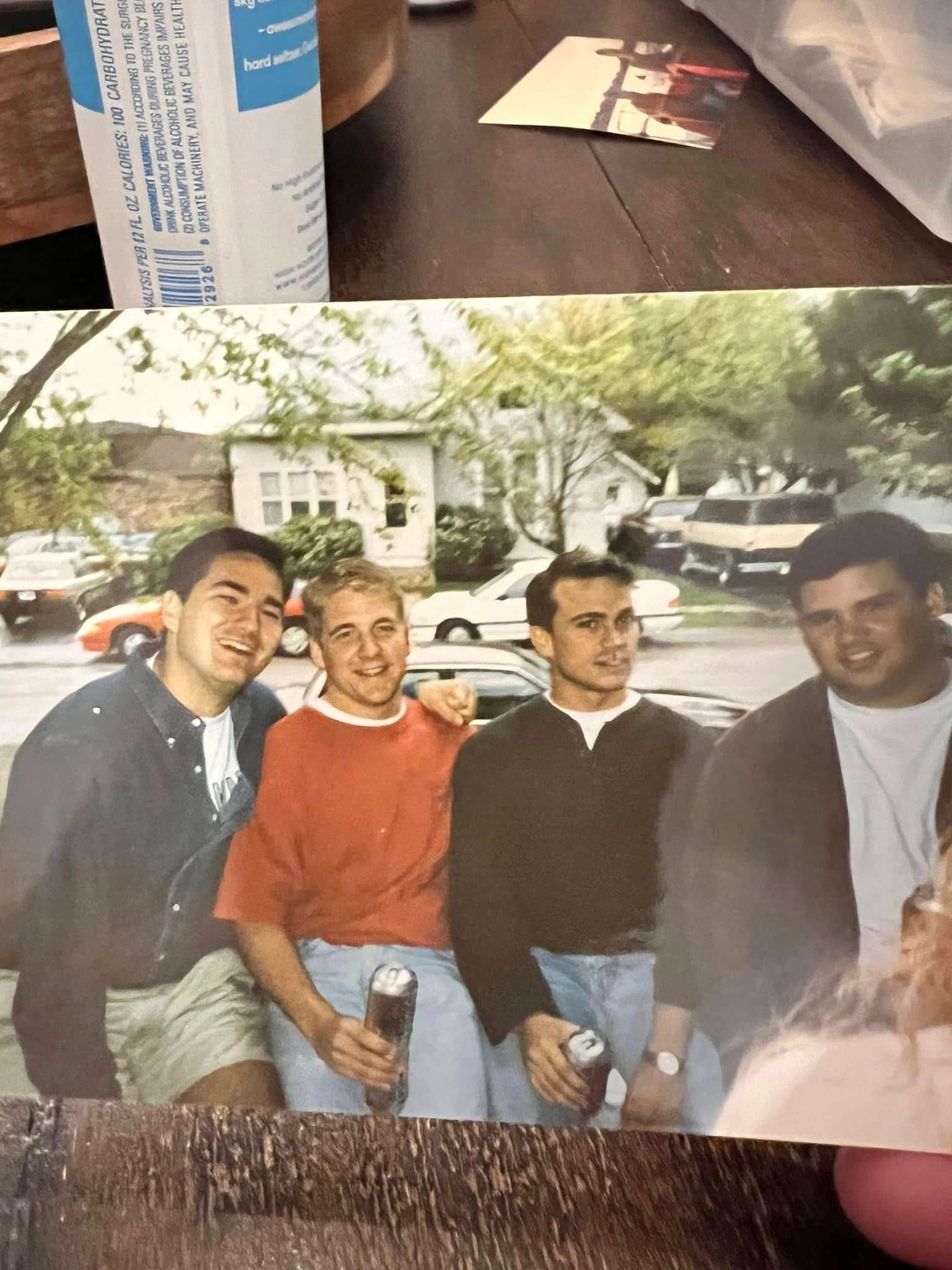 Eta Mu brothers gathered at the Barn