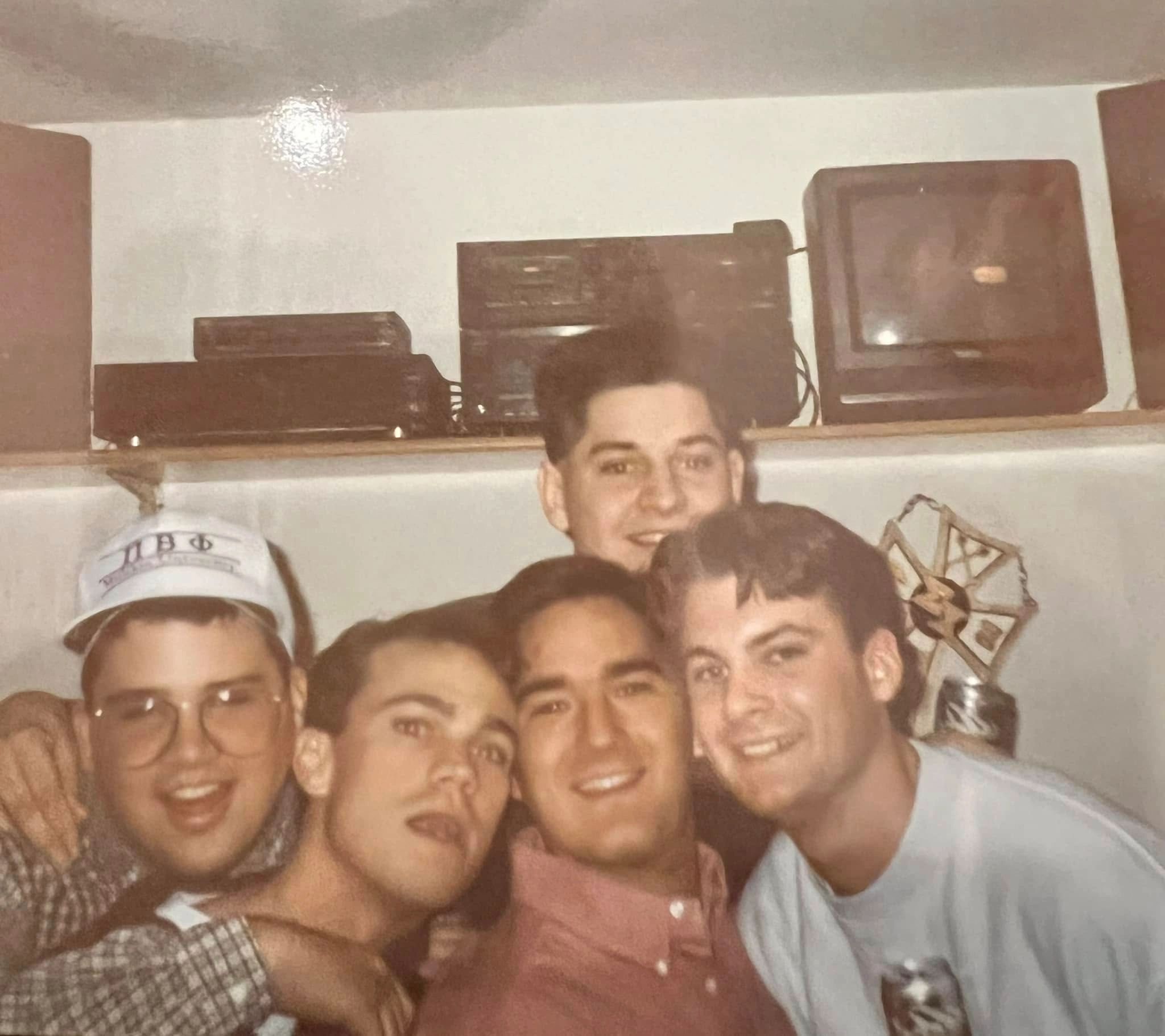 Eta Mu brothers inside the Barn