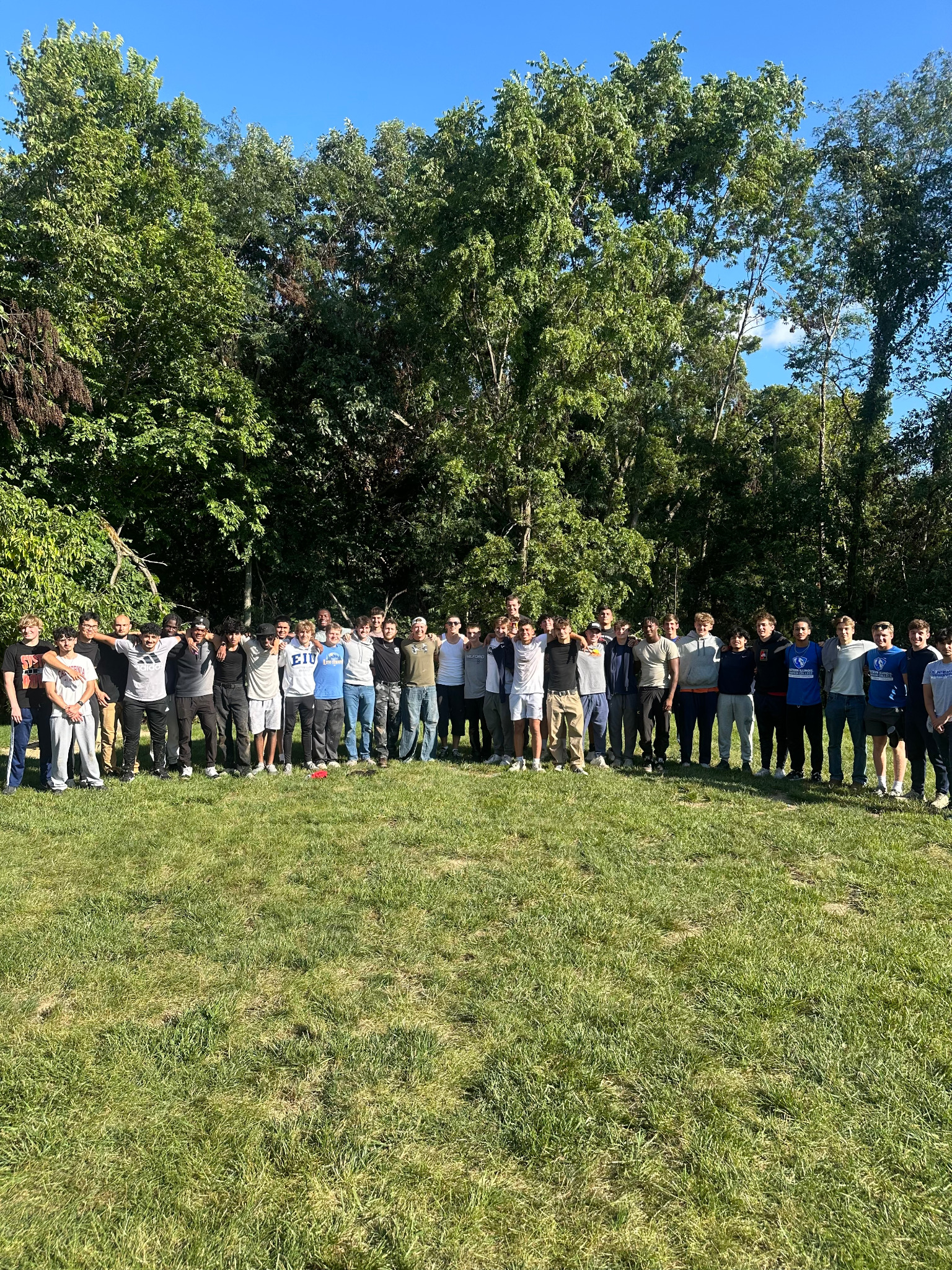 Eta Mu brothers and potential new members together during Fall 2026 recruitment