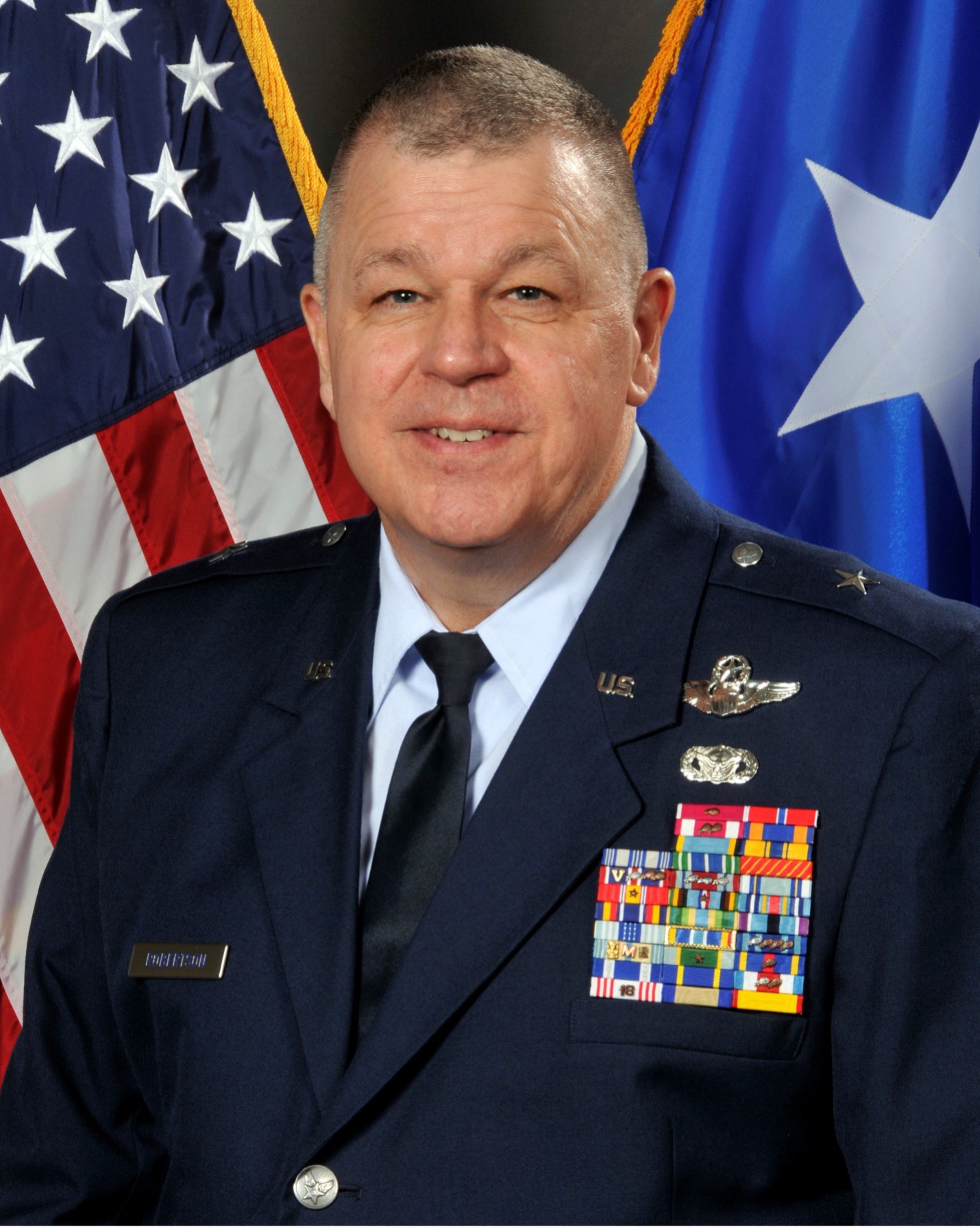 Brigadier General William P. Robertson in U.S. Air Force uniform